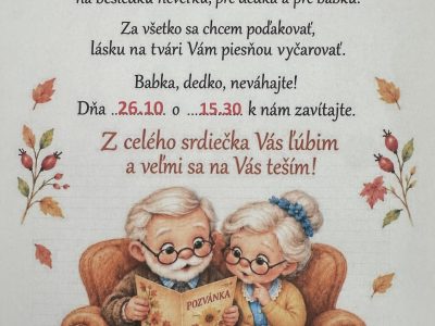 Vystúpenie detí pre starých rodičov 💛